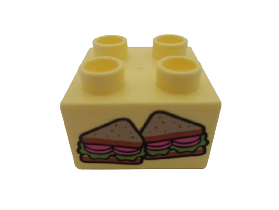 DÁREK Č.96999 - DUPLO® KOSTKA 2X2 POTISK SENDVIČ