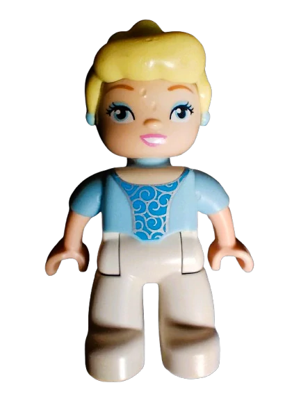 LEGO® DUPLO® FIGURKA POPELKA - OTISKY ZOUBKŮ - VIZ POPIS, FOTO
