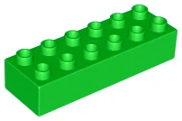 LEGO® DUPLO® KOSTKA TRAVERZA 2X6 NOPŮ VYSOKÁ