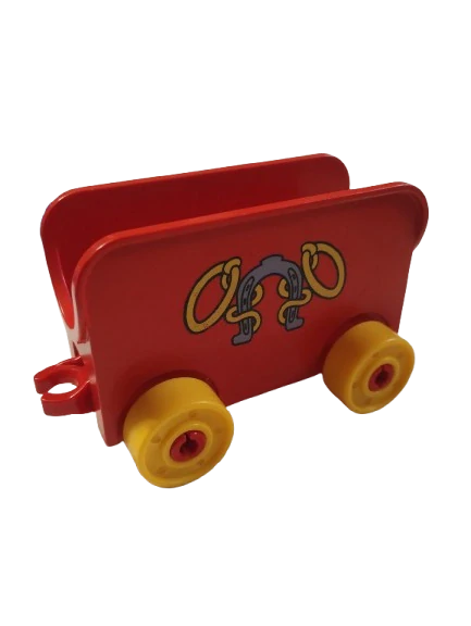LEGO® DUPLO® ČERVENÉ AUTO PŘÍVĚS PRO KONĚ