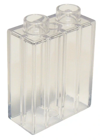 LEGO® DUPLO® KOSTKA 2X1 PRŮHLEDNÁ ČIRÁ KOSTKA