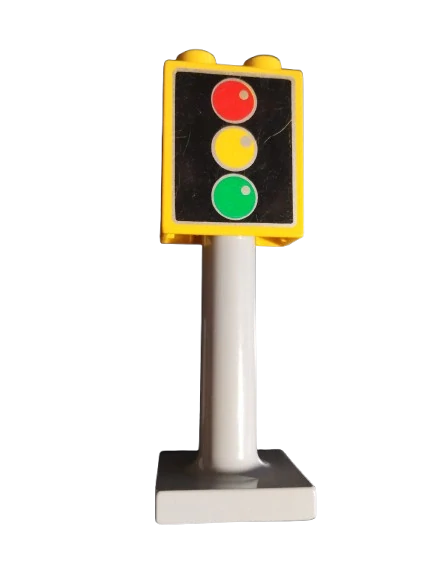 LEGO® DUPLO® DOPRAVNÍ ZNAČKA SEMAFOR - ŠKRÁBLÉ - VIZ FOTO