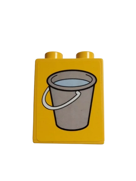LEGO® DUPLO® KOSTKA 2X1 S POLEPKOU KBELÍK KÝBL KYBLÍK
