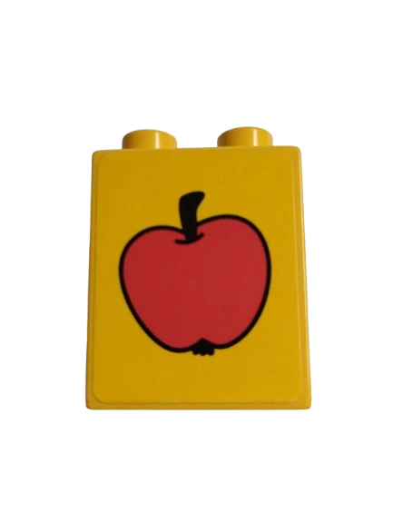LEGO® DUPLO® KOSTKA 2X1 S POLEPKOU JABLÍČKO JABLKO