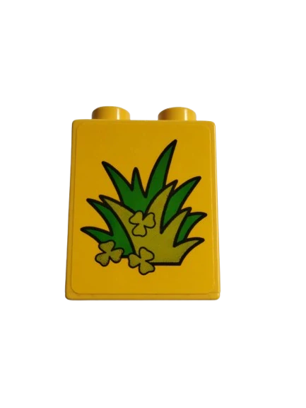 LEGO® DUPLO® KOSTKA 2X1 S POLEPKOU TRÁVA KEŘ