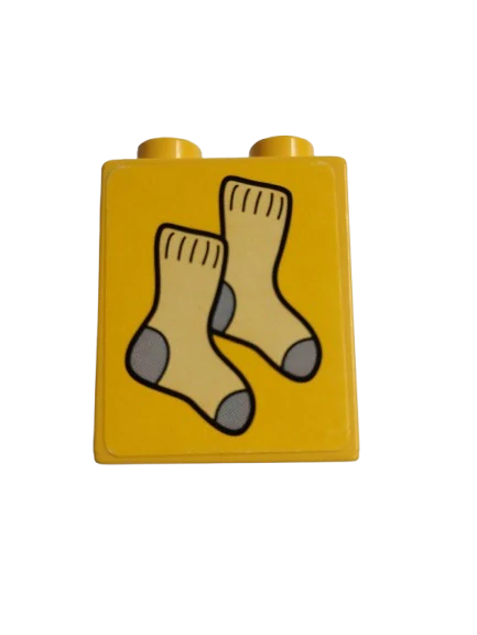 LEGO® DUPLO® KOSTKA 2X1 S POLEPKOU PONOŽKY