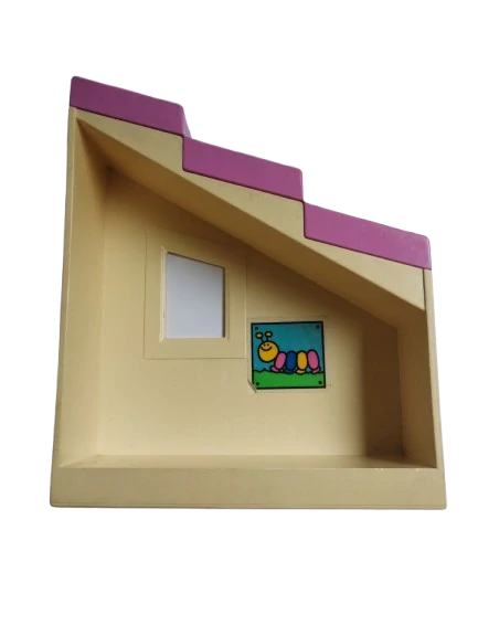 LEGO® DUPLO® STŘECHA STĚNA DOMU - ZAŽLOUTLÁ