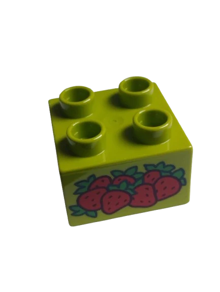 LEGO® DUPLO® KOSTKA 2X2 S POTISKEM JAHODY