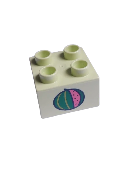 LEGO® DUPLO® KOSTKA 2X2 S POTISKEM MELOUN