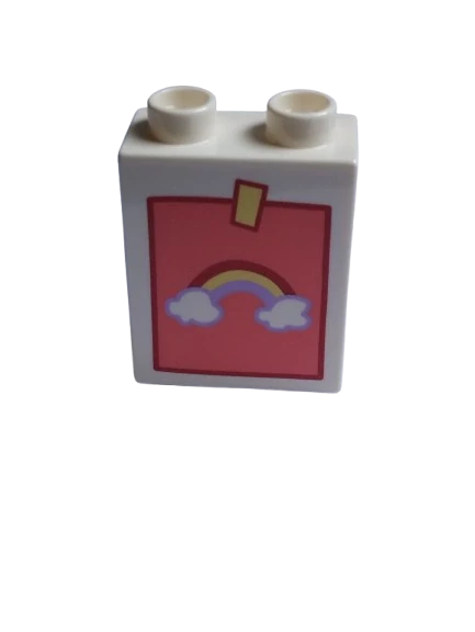 LEGO® DUPLO® KOSTKA 2X1 S POTISKEM VÝKRES DUHA