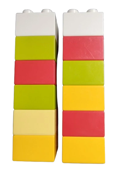 LEGO® DUPLO® SADA 10 KS KOSTEK 2X2 NOPY
