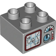 LEGO® DUPLO® KOSTKA 2X2 S POTISKEM MAPA