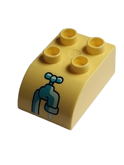 LEGO® DUPLO® KOSTKA TLAPKA 2X3 POTISK KOHOUTEK