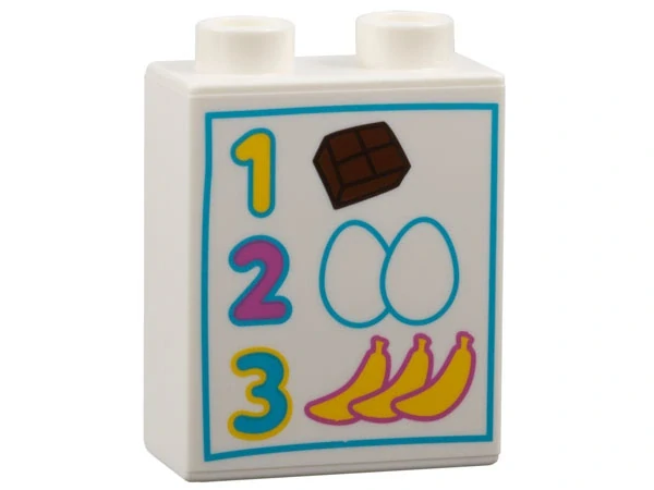 LEGO® DUPLO® KOSTKA 2X1 NOP POTISK CENÍK