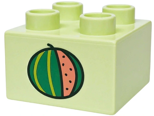 LEGO® DUPLO® KOSTKA 2X2 S POTISKEM MELOUN