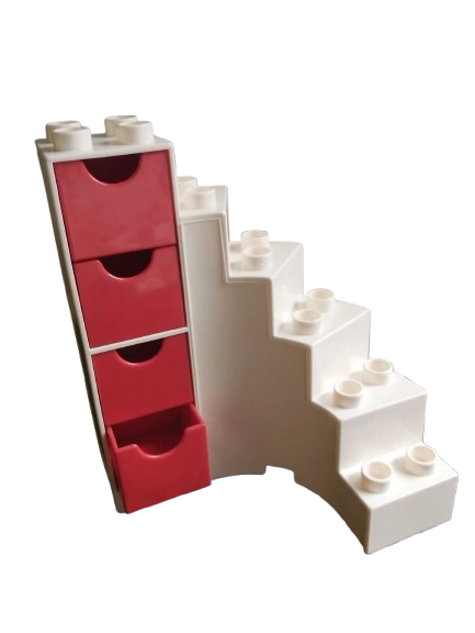 LEGO® DUPLO® SCHODY SCHODIŠTĚ + ČERVENÉ ŠUPLÍČKY
