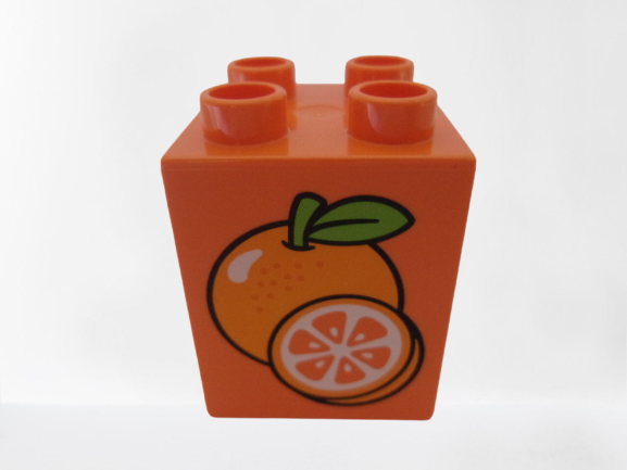 LEGO® DUPLO® KOSTKA S POTISKEM POMERANČ