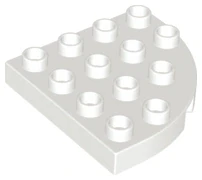 LEGO® DUPLO® PODLOŽKA DESKA ROHOVÁ - BÍLÁ