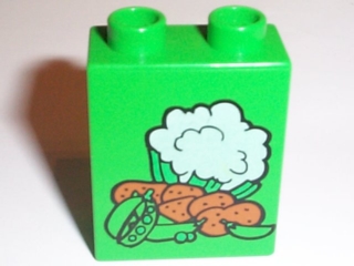 LEGO® DUPLO® KOSTKA 2X1 POTISK ZELENINA