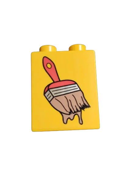 LEGO® DUPLO® KOSTKA 2X1 POTISK MALÍŘSKÁ ŠTĚTKA