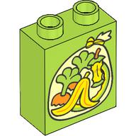 LEGO@ DUPLO@ KOSTKA POTISK RECYKLACE ODPADKY