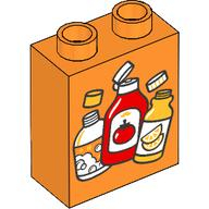LEGO@ DUPLO@ KOSTKA POTISK RECYKLACE ODPADKY