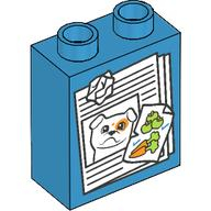 LEGO@ DUPLO@ KOSTKA POTISK RECYKLACE ODPADKY