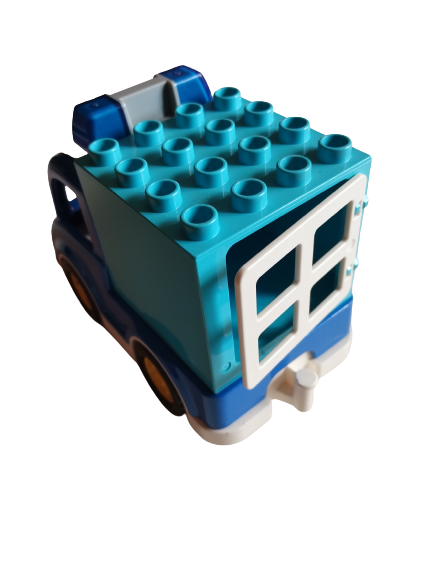 LEGO® DUPLO® AUTO DODÁVKA POLICIE S MAJÁKEM - POŠKRÁBANÉ