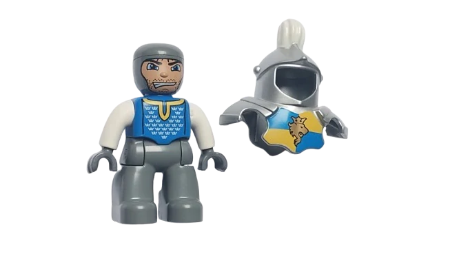 LEGO® DUPLO® FIGURKA MUŽ RYTÍŘ + BRNĚNÍ