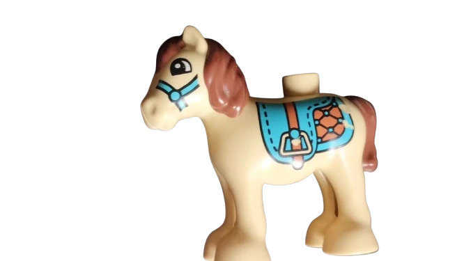 LEGO® DUPLO® KŮŇ HŘÍBĚ KONÍK PONÍK - ODŘENÉ BOKY