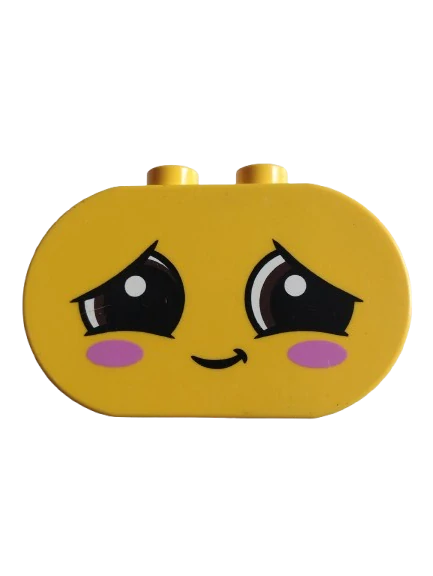 LEGO® DUPLO® KOSTKA POTISK OBLIČEJ - 1 KUS!!!!