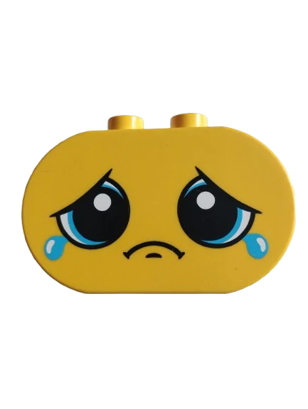 LEGO® DUPLO® KOSTKA POTISK OBLIČEJ - 1 KUS!!!!