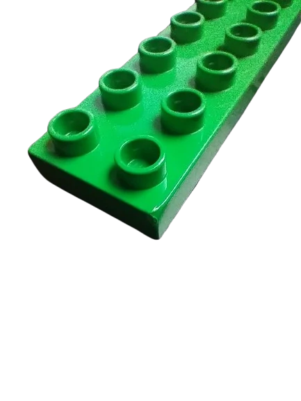 LEGO® DUPLO® KOSTKA NÍZKÁ TRAVERZKA 2X8 - ŤUKLÝ ROH