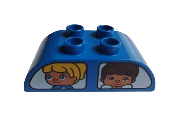LEGO® DUPLO® KOSTKA OBLÁ 2X4 POTISK AUTO PES DÍTĚ