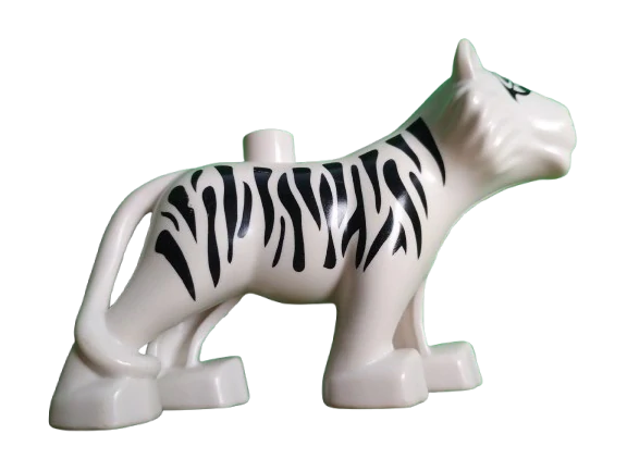 LEGO® DUPLO® TYGR VELKÝ BÍLÝ - VIZ POPIS
