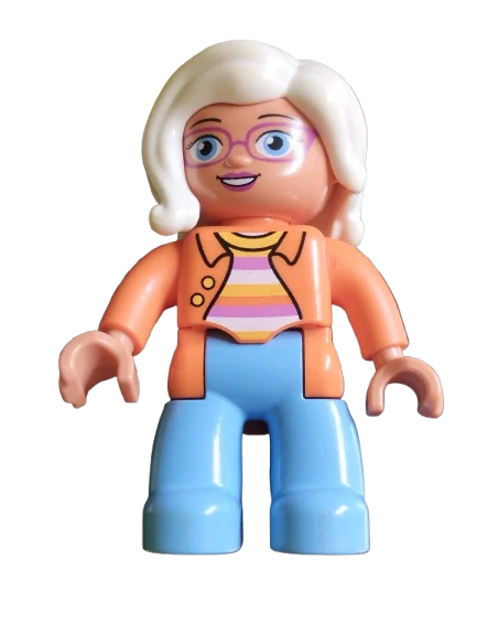 LEGO® DUPLO® FIGURKA ŽENA MAMINKA - ZAŽLOUTLÉ VLASY