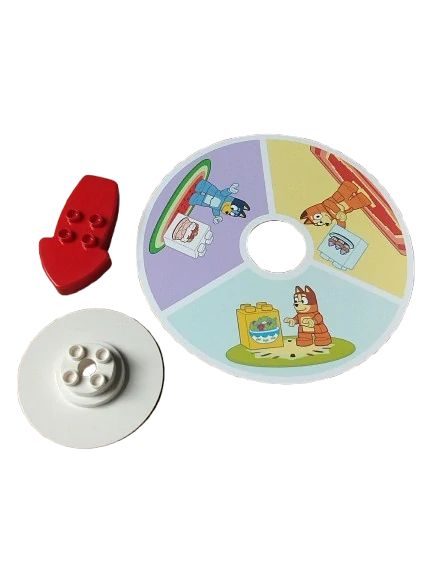 LEGO® DUPLO® MĚKKÁ PLASTOVÁ PODLOŽKA + OTOČNÁ ŠIPKA SPINNER