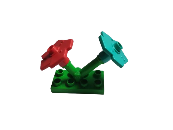 LEGO® DUPLO® LITTLE ROBOTS STONEK + KVĚTINY + TRAVERZKA - SADA