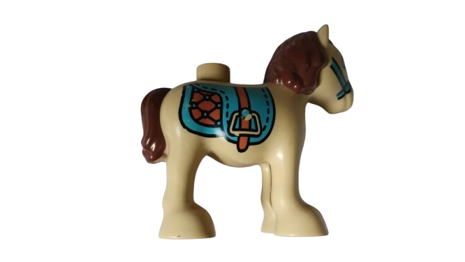 LEGO® DUPLO® KŮŇ HŘÍBĚ KONÍK PONÍK - ODŘENÉ BOKY
