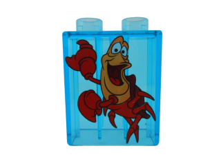 LEGO® DUPLO® PRŮHLEDNÁ KOSTKA POTISK KRAB 