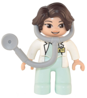 LEGO® DUPLO® FIGURKA ŽENA LÉKAŘKA DOKTORKA