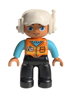 LEGO® DUPLO® FIGURKA MUŽ DĚLNÍK NAVIGÁTOR