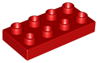 LEGO® DUPLO® KOSTKA TRAVERZKA 2x4 NÍZKÁ