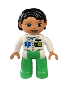 LEGO® DUPLO® FIGURKA ŽENA DOKTORKA LÉKAŘKA VETERINÁŘKA