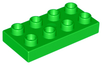 LEGO® DUPLO® KOSTKA TRAVERZKA 2x4 NÍZKÁ