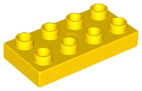 LEGO® DUPLO® KOSTKA TRAVERZKA 2x4 NÍZKÁ