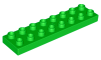 LEGO® DUPLO® KOSTKA NÍZKÁ TRAVERZKA 2X8