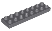 LEGO® DUPLO® KOSTKA TRAVERZKA 2X8 NÍZKÁ