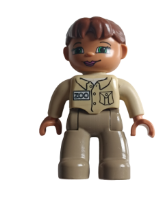 LEGO® DUPLO® FIGURKA ŽENA OŠETŘOVATELKA ZOO