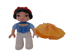 LEGO® DUPLO® FIGURKA ŽENA SNĚHURKA + SUKNĚ